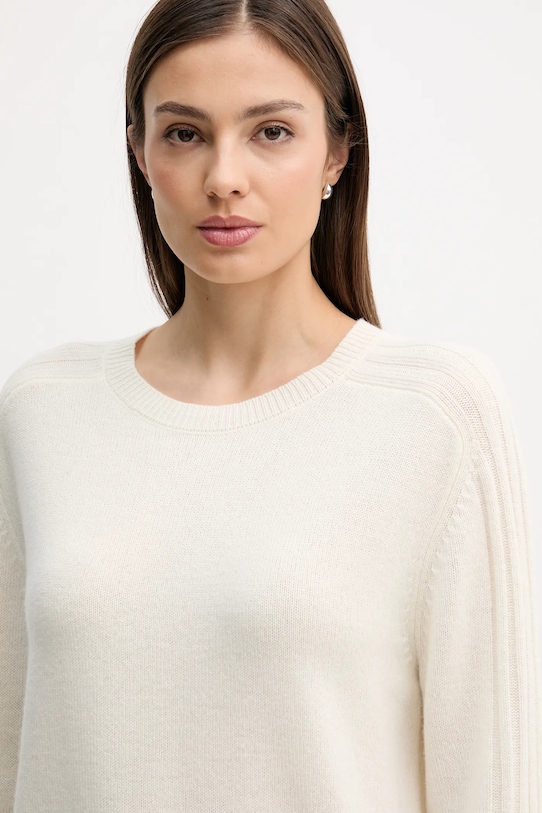 United Colors of Benetton sweter kaszmirowy beżowy 10K1D10FF