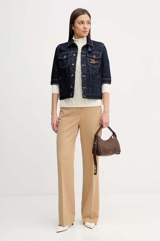 United Colors of Benetton sweter kaszmirowy 10K1D204G beżowy SS26