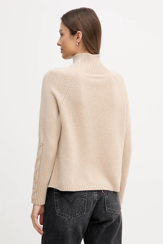 Odzież United Colors of Benetton sweter kaszmirowy 10K1D204G beżowy