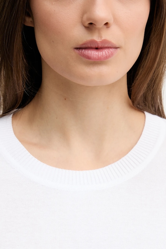 United Colors of Benetton sweter bawełniany 1C19D10FV biały