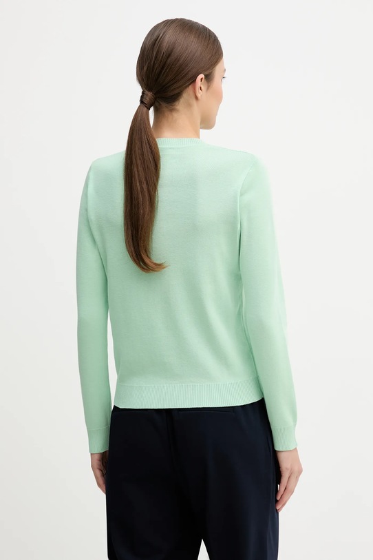 Odzież United Colors of Benetton sweter bawełniany 1C19D10FV zielony