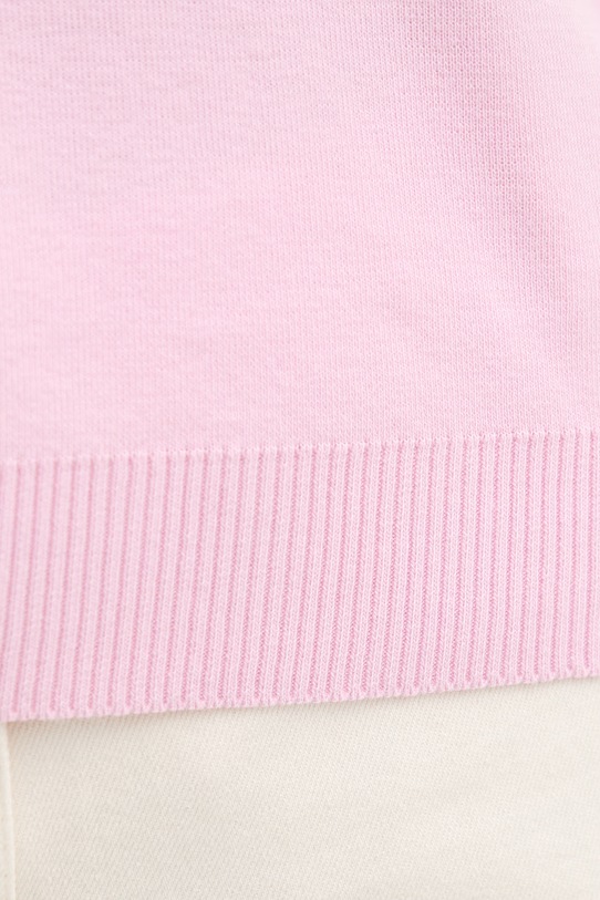 United Colors of Benetton sweter bawełniany 1C19D10FV różowy