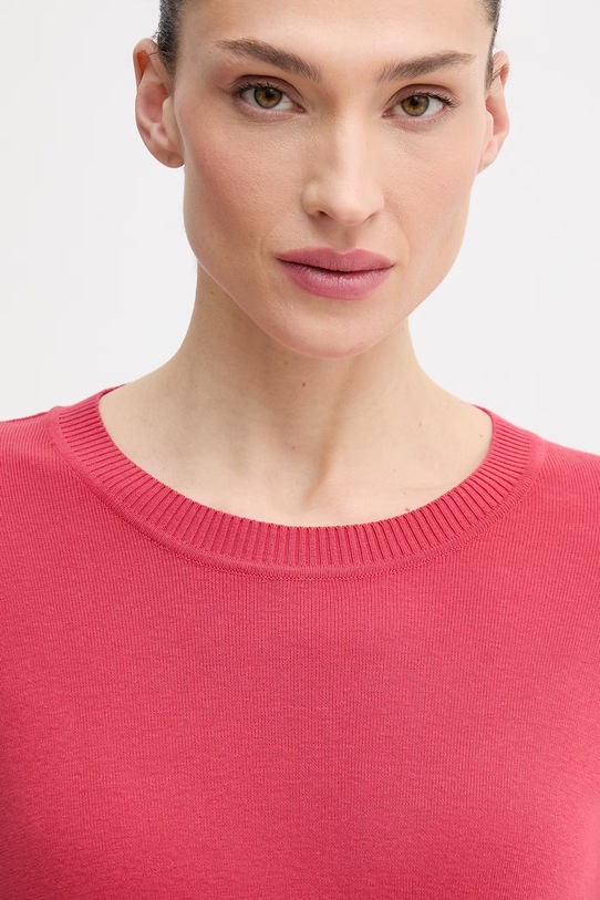 United Colors of Benetton sweter bawełniany czerwony 1C19D10FV