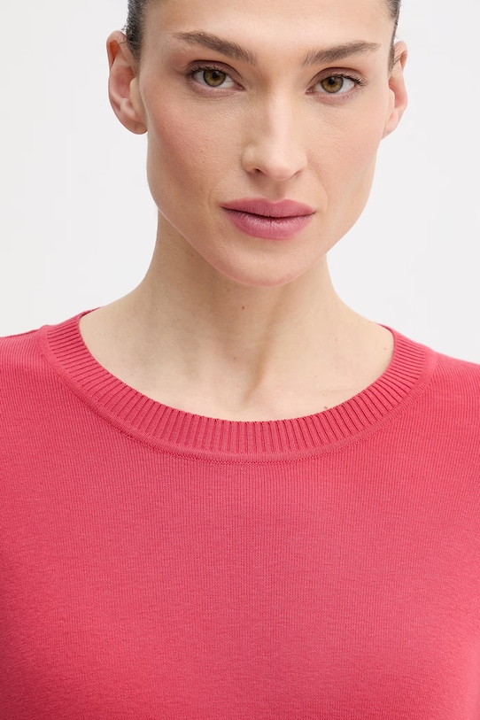 United Colors of Benetton sweter bawełniany czerwony 1C19D10FV