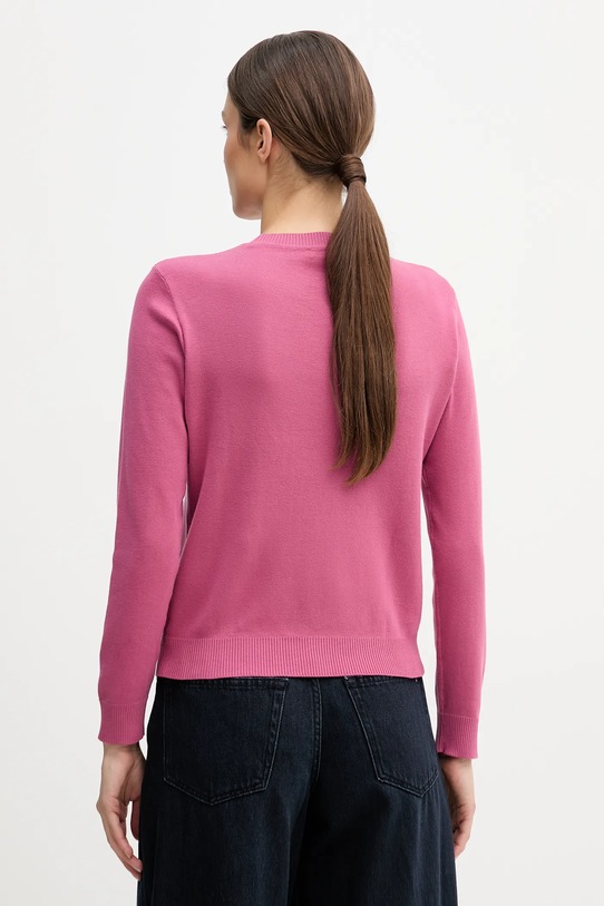 Odzież United Colors of Benetton sweter bawełniany 1C19D10FV różowy