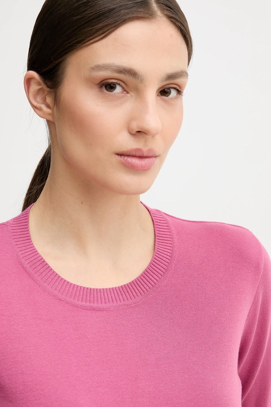 United Colors of Benetton sweter bawełniany różowy 1C19D10FV