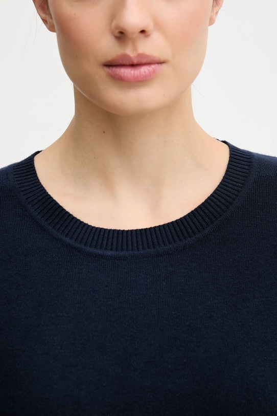 United Colors of Benetton sweter bawełniany 1C19D10FV granatowy