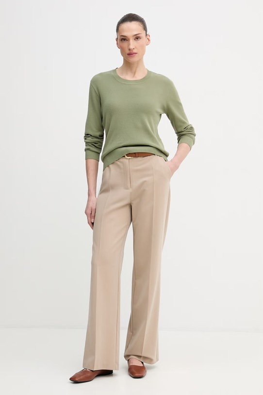 United Colors of Benetton sweter bawełniany 1C19D10FV zielony SS26