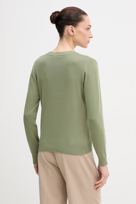 Odzież United Colors of Benetton sweter bawełniany 1C19D10FV zielony