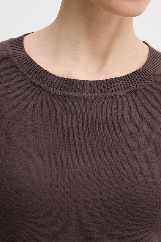 United Colors of Benetton sweter bawełniany 1C19D10FV brązowy