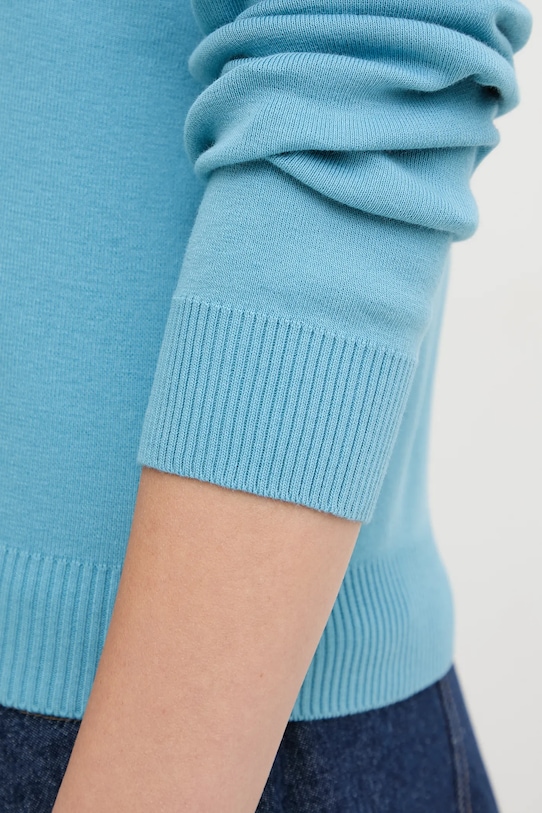 United Colors of Benetton sweter bawełniany 1C19D10FV niebieski