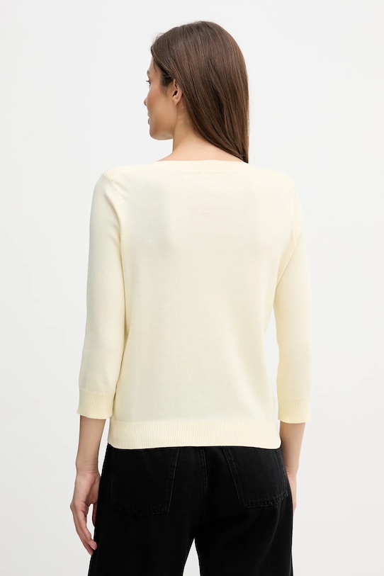 Odzież United Colors of Benetton sweter bawełniany 1C19D10G1 żółty