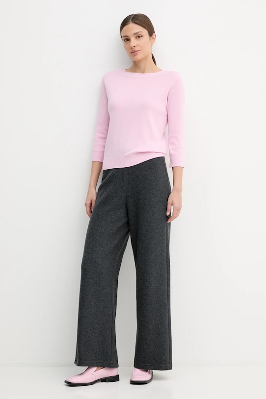 United Colors of Benetton sweter bawełniany 1C19D10G1 różowy SS26