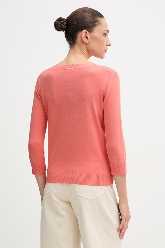 Odzież United Colors of Benetton sweter damski bawełniany 1C19D10G1 pomarańczowy