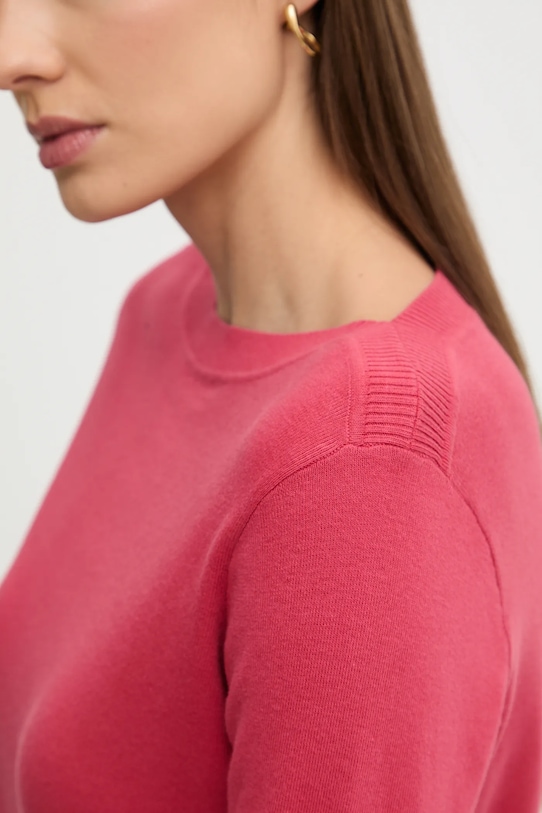 United Colors of Benetton sweter bawełniany 1C19D10G1 czerwony