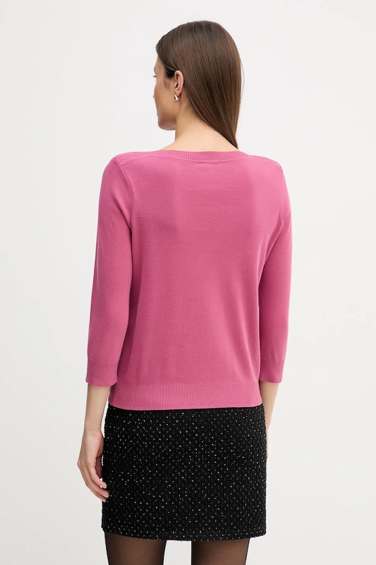 Odzież United Colors of Benetton sweter bawełniany 1C19D10G1 różowy