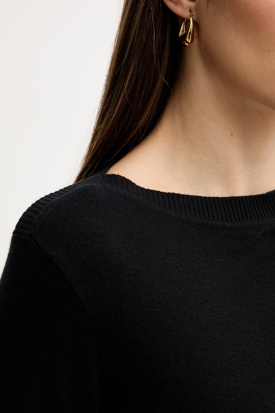 United Colors of Benetton sweter bawełniany 1C19D10G1 czarny