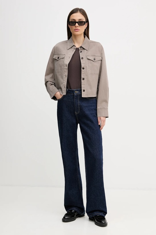 United Colors of Benetton t-shirt bawełniany 1C19D10G2 brązowy SS26