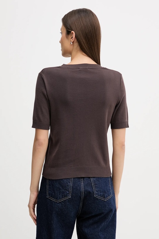 Odzież United Colors of Benetton t-shirt bawełniany 1C19D10G2 brązowy