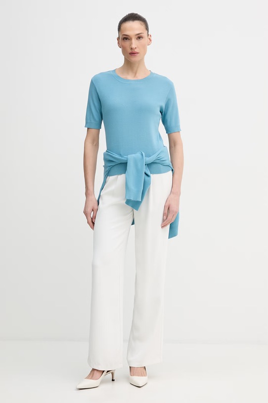 Pamučna majica United Colors of Benetton 1C19D10G2 plava SS26