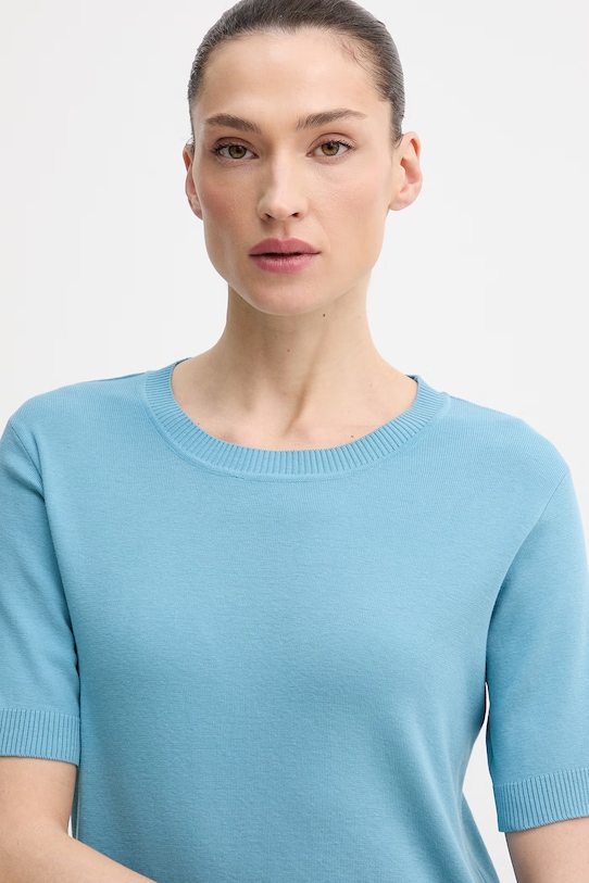 United Colors of Benetton t-shirt bawełniany niebieski 1C19D10G2