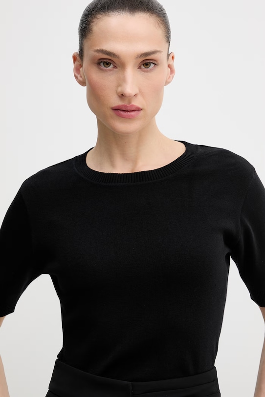 United Colors of Benetton t-shirt bawełniany czarny 1C19D10G2