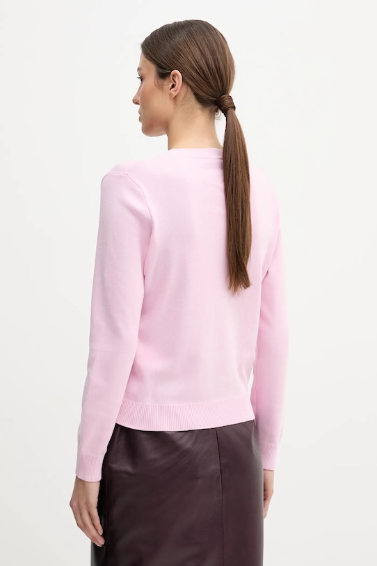 Odzież United Colors of Benetton sweter bawełniany 1C19D403N różowy