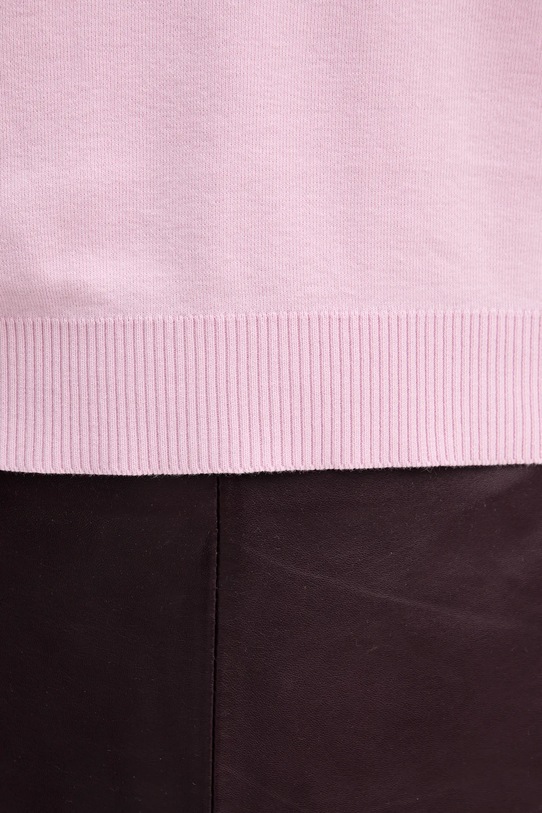 United Colors of Benetton sweter bawełniany 1C19D403N różowy