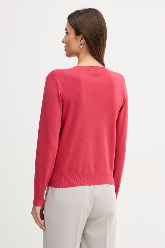 Odzież United Colors of Benetton sweter bawełniany 1C19D403N czerwony