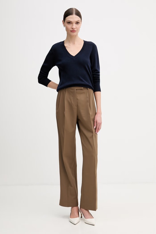 United Colors of Benetton sweter bawełniany 1C19D403N granatowy SS26