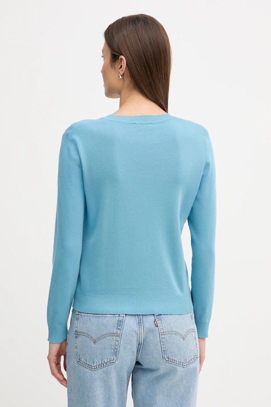 Odzież United Colors of Benetton sweter bawełniany 1C19D403N niebieski