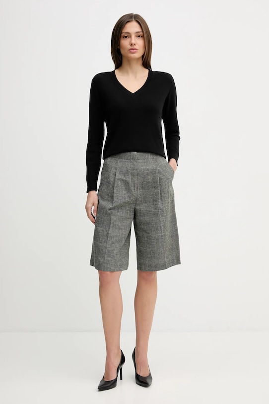 United Colors of Benetton sweter bawełniany 1C19D403N czarny SS26