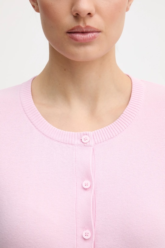 United Colors of Benetton kardigan bawełniany 1C19D502P różowy