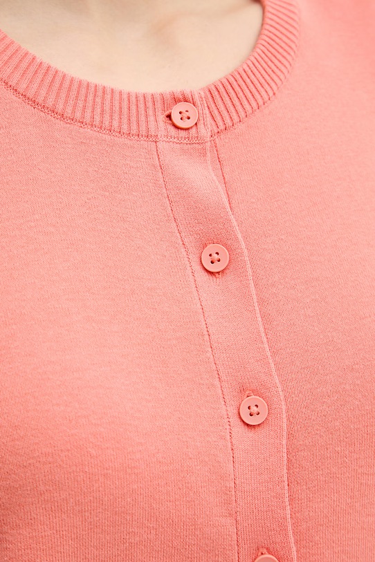 United Colors of Benetton kardigan damski bawełniany 1C19D502P pomarańczowy