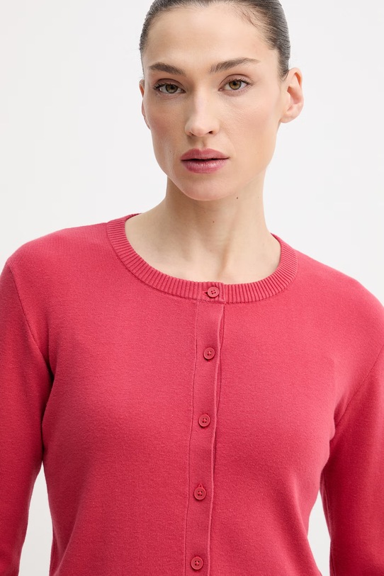 Pamučni kardigan United Colors of Benetton crvena 1C19D502P