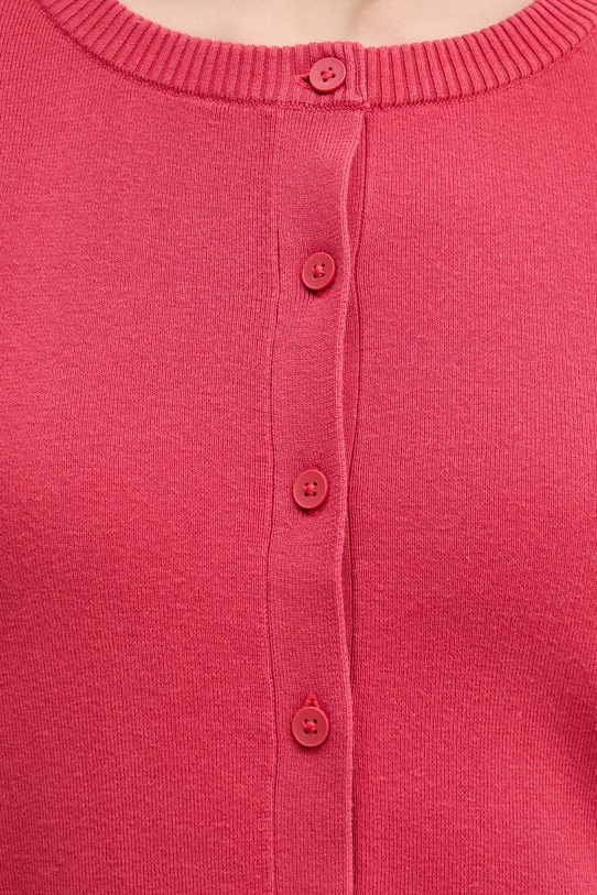 Pamučni kardigan United Colors of Benetton 1C19D502P crvena
