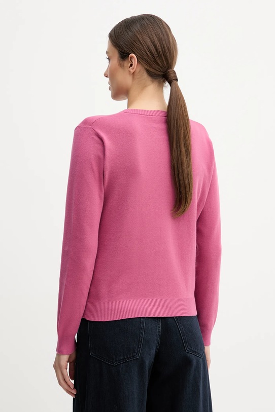 Odzież United Colors of Benetton kardigan bawełniany 1C19D502P fioletowy