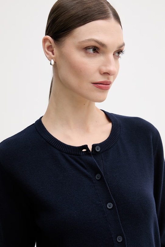 United Colors of Benetton kardigan bawełniany granatowy 1C19D502P