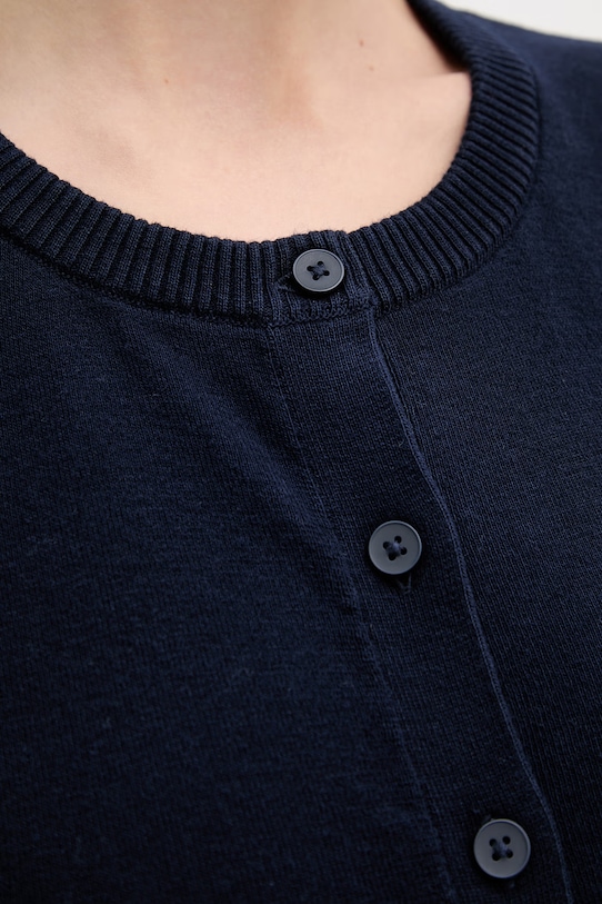 United Colors of Benetton kardigan bawełniany 1C19D502P granatowy