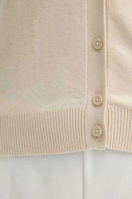 United Colors of Benetton kardigan bawełniany 1C19D502P beżowy