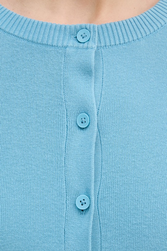 United Colors of Benetton kardigan bawełniany 1C19D502P niebieski