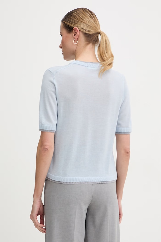 Ρούχα United Colors of Benetton Πουλόβερ γυναικείο μάλλινο 11AHD10G4 μπλε
