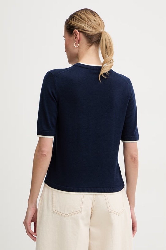 Oblačila United Colors of Benetton pulover ženski volnen 11AHD10G4 mornarsko modra