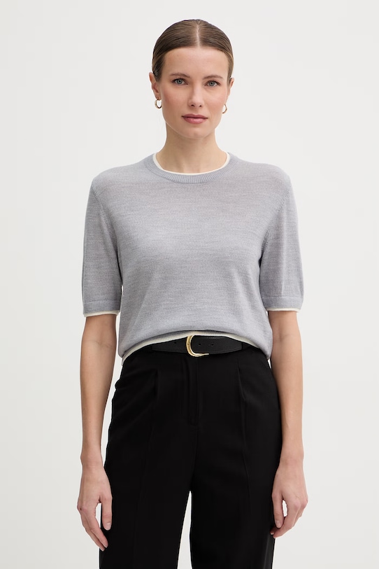 United Colors of Benetton ženski volnen pulover siva 11AHD10G4