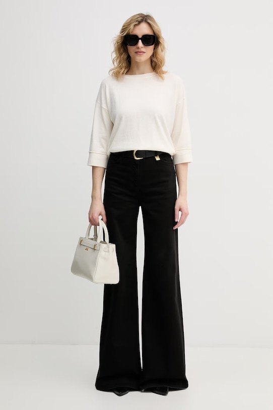 United Colors of Benetton dámsky sveter s vlnou 1Y6SD10FX béžová SS26