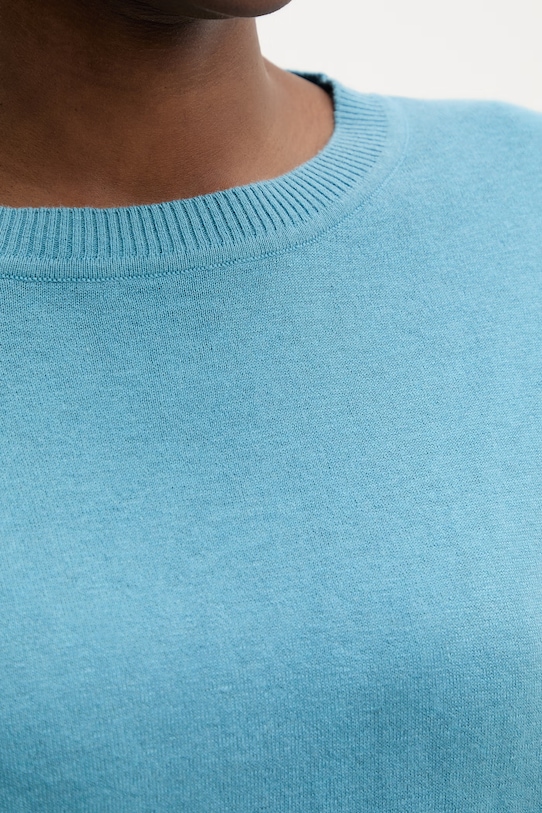 United Colors of Benetton pulover ženski z volno modra 1Y6SD10FX