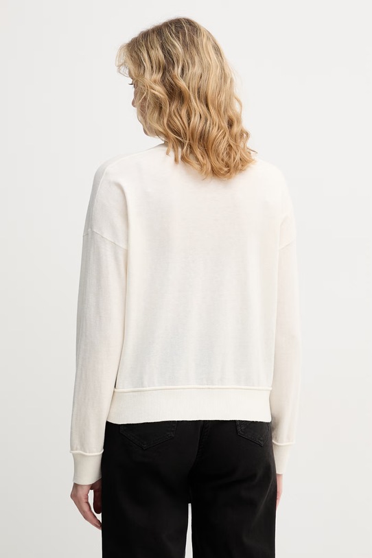 Odzież United Colors of Benetton sweter damski z dodatkiem wełny 1Y6SD403O beżowy