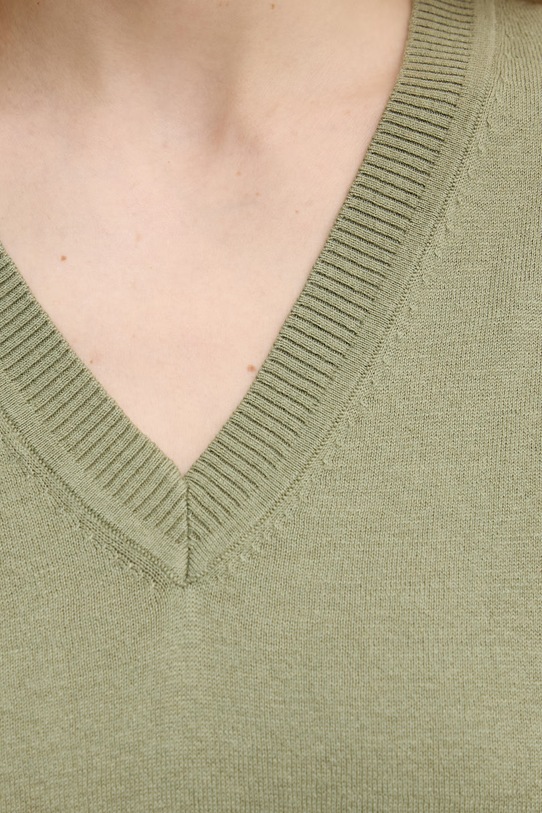 United Colors of Benetton sweter damski z dodatkiem wełny 1Y6SD403O zielony