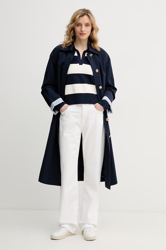 United Colors of Benetton sweter damski z wiskozy 1Z8CE301M granatowy SS26