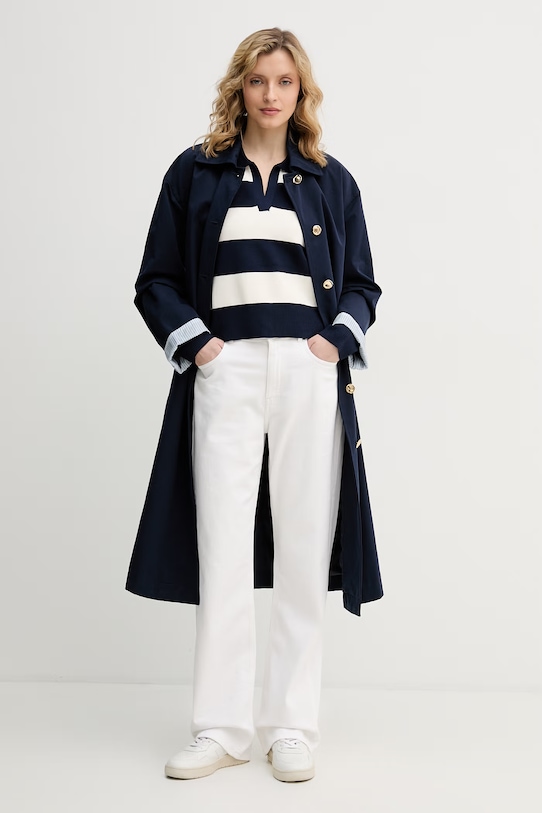 United Colors of Benetton sweter damski z wiskozy 1Z8CE301M granatowy SS26